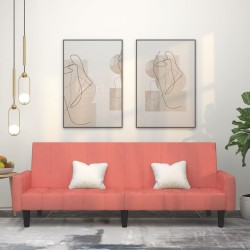 vidaXL Schlafsofa 2-Sitzer Rosa Samt