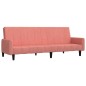 vidaXL Schlafsofa 2-Sitzer Rosa Samt vidaXL Schlafsofa 2-Sitzer Rosa Samt