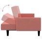 vidaXL Schlafsofa 2-Sitzer Rosa Samt vidaXL Schlafsofa 2-Sitzer Rosa Samt