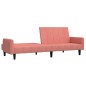 vidaXL Schlafsofa 2-Sitzer Rosa Samt vidaXL Schlafsofa 2-Sitzer Rosa Samt
