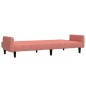 vidaXL Schlafsofa 2-Sitzer Rosa Samt vidaXL Schlafsofa 2-Sitzer Rosa Samt