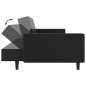 vidaXL Schlafsofa 2-Sitzer Schwarz Kunstleder vidaXL Schlafsofa 2-Sitzer Schwarz Kunstleder