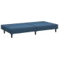 vidaXL Schlafsofa 2-Sitzer Blau Samt vidaXL Schlafsofa 2-Sitzer Blau Samt
