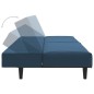 vidaXL Schlafsofa 2-Sitzer Blau Samt vidaXL Schlafsofa 2-Sitzer Blau Samt