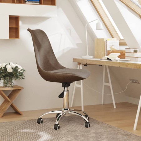 vidaXL Bürostuhl Drehbar Taupe Stoff