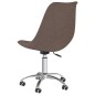 vidaXL Bürostuhl Drehbar Taupe Stoff vidaXL Bürostuhl Drehbar Taupe Stoff