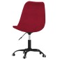 vidaXL Bürostuhl Drehbar Weinrot Stoff vidaXL Bürostuhl Drehbar Weinrot Stoff