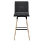 vidaXL Barhocker 2 Stk. Schwarz Stoff vidaXL Barhocker 2 Stk. Schwarz Stoff