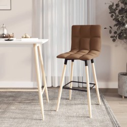 vidaXL Barhocker Braun Stoff