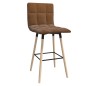 vidaXL Barhocker Braun Stoff vidaXL Barhocker Braun Stoff