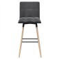vidaXL Barhocker 2 Stk. Dunkelgrau Stoff vidaXL Barhocker 2 Stk. Dunkelgrau Stoff