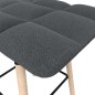 vidaXL Barhocker 2 Stk. Dunkelgrau Stoff vidaXL Barhocker 2 Stk. Dunkelgrau Stoff