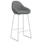 vidaXL Barhocker 2 Stk. Hellgrau Samt vidaXL Barhocker 2 Stk. Hellgrau Samt