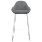 vidaXL Barhocker 2 Stk. Hellgrau Samt vidaXL Barhocker 2 Stk. Hellgrau Samt