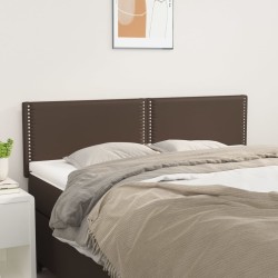 vidaXL Kopfteile 2 Stk. Braun 72x5x78/88 cm Kunstleder