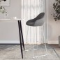 vidaXL Barhocker 2 Stk. Hellgrau Samt vidaXL Barhocker 2 Stk. Hellgrau Samt