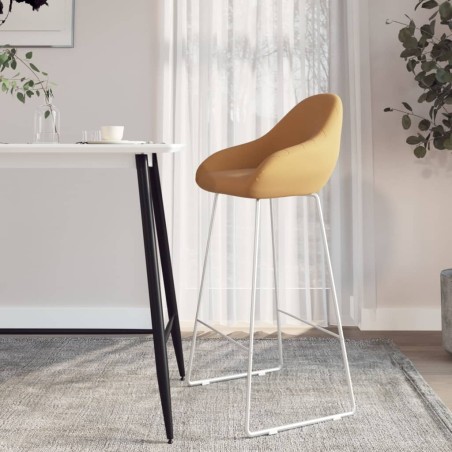 vidaXL Barhocker Braun Samt
