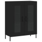vidaXL Highboard Schwarz 69,5x34x180 cm Holzwerkstoff vidaXL Highboard Schwarz 69,5x34x180 cm Holzwerkstoff