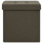 vidaXL Hocker mit Stauraum 2 Stk. Dunkelbraun Leinenoptik vidaXL Hocker mit Stauraum 2 Stk. Dunkelbraun Leinenoptik