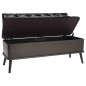 vidaXL Sitzbank mit Stauraum und Rückenlehne 110cm Schwarz Kunstleder vidaXL Sitzbank mit Stauraum und Rückenlehne 110cm Schwarz Kunstleder