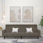 vidaXL Schlafsofa 2-Sitzer Dunkelgrau Mikrofasergewebe vidaXL Schlafsofa 2-Sitzer Dunkelgrau Mikrofasergewebe