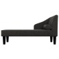 vidaXL Chaiselongue mit Nackenrolle Blau Stoff vidaXL Chaiselongue mit Nackenrolle Blau Stoff