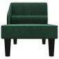 vidaXL Chaiselongue mit Nackenrolle Dunkelgrün Stoff vidaXL Chaiselongue mit Nackenrolle Dunkelgrün Stoff