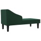 vidaXL Chaiselongue mit Nackenrolle Dunkelgrün Stoff vidaXL Chaiselongue mit Nackenrolle Dunkelgrün Stoff