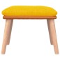 vidaXL Fußhocker Senfgelb 45x29,5x35 cm Stoff und Kunstleder vidaXL Fußhocker Senfgelb 45x29,5x35 cm Stoff und Kunstleder