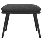 vidaXL Fußhocker Dunkelgrau 45x29,5x35 cm Stoff und Kunstleder vidaXL Fußhocker Dunkelgrau 45x29,5x35 cm Stoff und Kunstleder