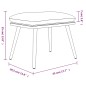 vidaXL Fußhocker Dunkelgrau 45x29,5x35 cm Stoff und Kunstleder vidaXL Fußhocker Dunkelgrau 45x29,5x35 cm Stoff und Kunstleder