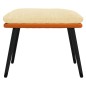 vidaXL Fußhocker Creme/Orange 45x29,5x35 cm Stoff und Kunstleder vidaXL Fußhocker Creme/Orange 45x29,5x35 cm Stoff und Kunstleder