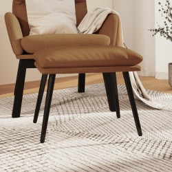 vidaXL Fußhocker Taupe 45x30x35 cm Mikrofasergewebe