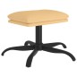 vidaXL Fußhocker Creme 60x60x36 cm Mikrofasergewebe vidaXL Fußhocker Creme 60x60x36 cm Mikrofasergewebe