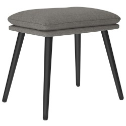 vidaXL Fußhocker Hellgrau 45x29,5x35 cm Stoff
