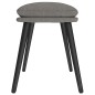 vidaXL Fußhocker Hellgrau 45x29,5x35 cm Stoff vidaXL Fußhocker Hellgrau 45x29,5x35 cm Stoff
