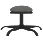 vidaXL Fußhocker Hellgrau 60x60x36 cm Stoff und Kunstleder vidaXL Fußhocker Hellgrau 60x60x36 cm Stoff und Kunstleder