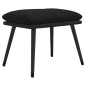 vidaXL Fußhocker Schwarz 45x29,5x35 cm Stoff und Kunstleder vidaXL Fußhocker Schwarz 45x29,5x35 cm Stoff und Kunstleder