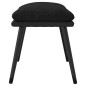 vidaXL Fußhocker Schwarz 45x29,5x35 cm Stoff und Kunstleder vidaXL Fußhocker Schwarz 45x29,5x35 cm Stoff und Kunstleder