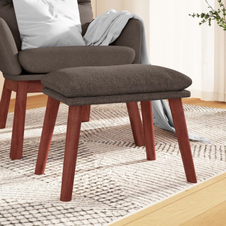 vidaXL Fußhocker Taupe 45x29,5x35 cm Stoff
