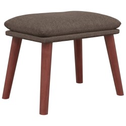 vidaXL Fußhocker Taupe 45x29,5x35 cm Stoff