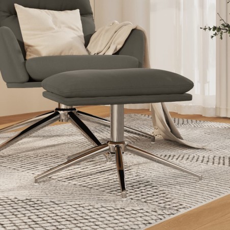 vidaXL Fußhocker Dunkelgrau 60x60x35 cm Mikrofasergewebe