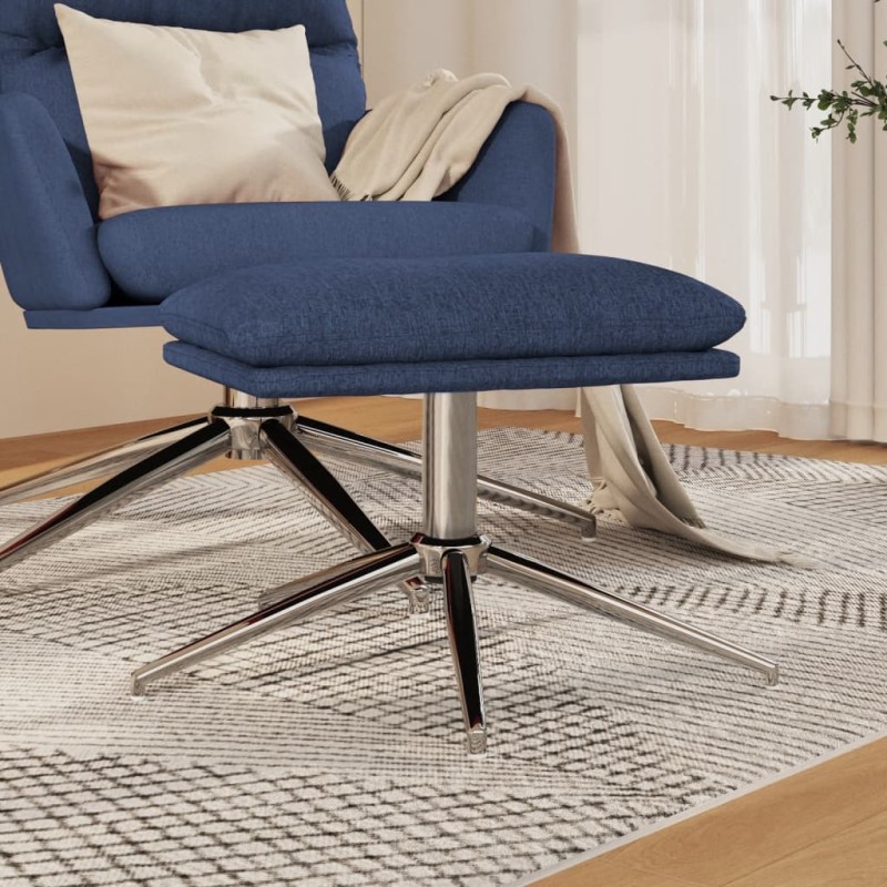 vidaXL Fußhocker Blau 60x60x35 cm Stoff vidaXL Fußhocker Blau 60x60x35 cm Stoff