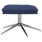 vidaXL Fußhocker Blau 60x60x35 cm Stoff vidaXL Fußhocker Blau 60x60x35 cm Stoff