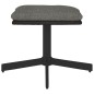 vidaXL Fußhocker Hellgrau 60x60x36 cm Stoff und Kunstleder vidaXL Fußhocker Hellgrau 60x60x36 cm Stoff und Kunstleder