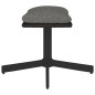 vidaXL Fußhocker Hellgrau 60x60x36 cm Stoff und Kunstleder vidaXL Fußhocker Hellgrau 60x60x36 cm Stoff und Kunstleder