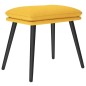 vidaXL Fußhocker Senfgelb 45x29,5x35 cm Stoff vidaXL Fußhocker Senfgelb 45x29,5x35 cm Stoff