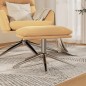 vidaXL Fußhocker Creme 60x60x35 cm Mikrofasergewebe vidaXL Fußhocker Creme 60x60x35 cm Mikrofasergewebe