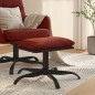 vidaXL Fußhocker Weinrot 60x60x36 cm Stoff und Kunstleder vidaXL Fußhocker Weinrot 60x60x36 cm Stoff und Kunstleder