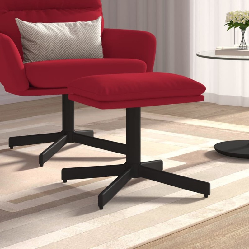 vidaXL Fußhocker Weinrot 60x60x36 cm Samt vidaXL Fußhocker Weinrot 60x60x36 cm Samt